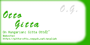 otto gitta business card